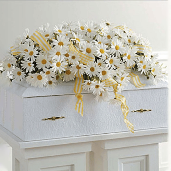 Elegant Daisy Casket Spray1